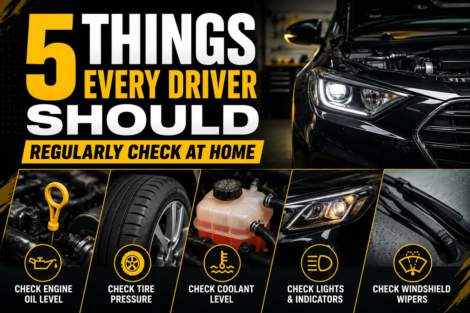 5 Things Every Driver Should Regularly Check at Home